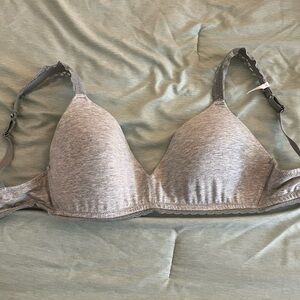 Aerie Gray Bra NO Underwire
